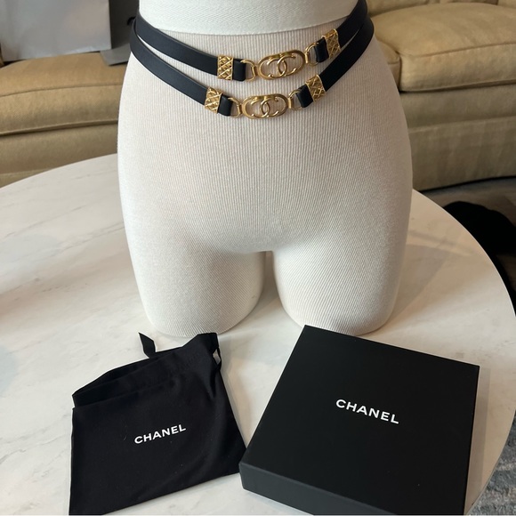 NWOT Chanel leather wrap belt / necklace - Picture 5 of 9